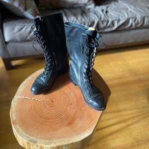 Size 6 Via Spiga combat boots! Only worn once.